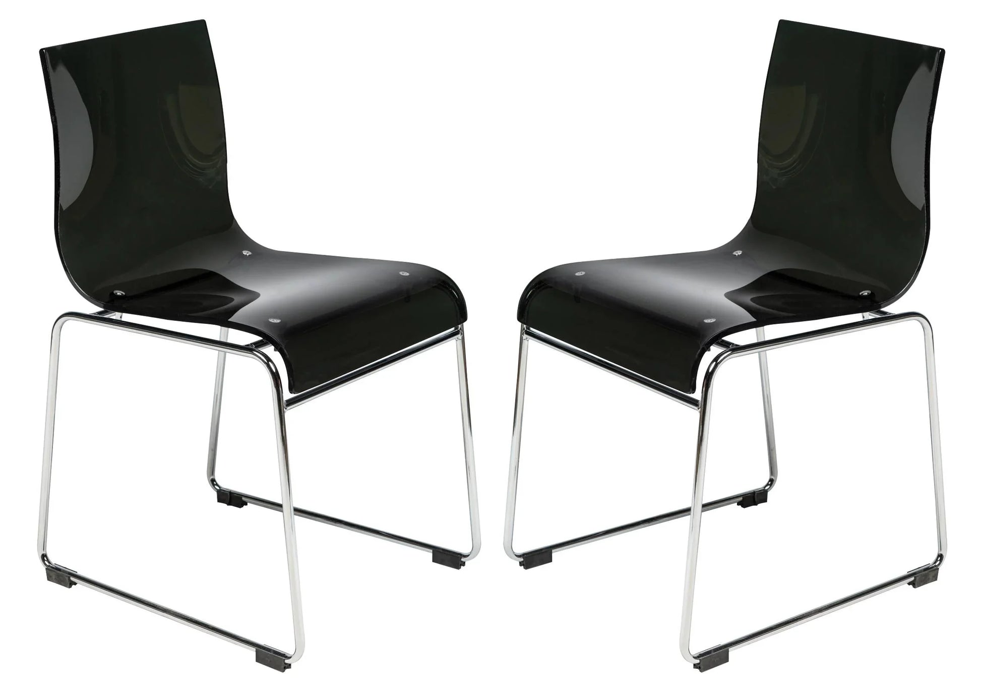 Lima Modern Acrylic Chair Set of 2 - Elax Furniture