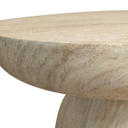 Lunexa Round Coffee Table in Fiberstone for Indoor and Outdoor use
