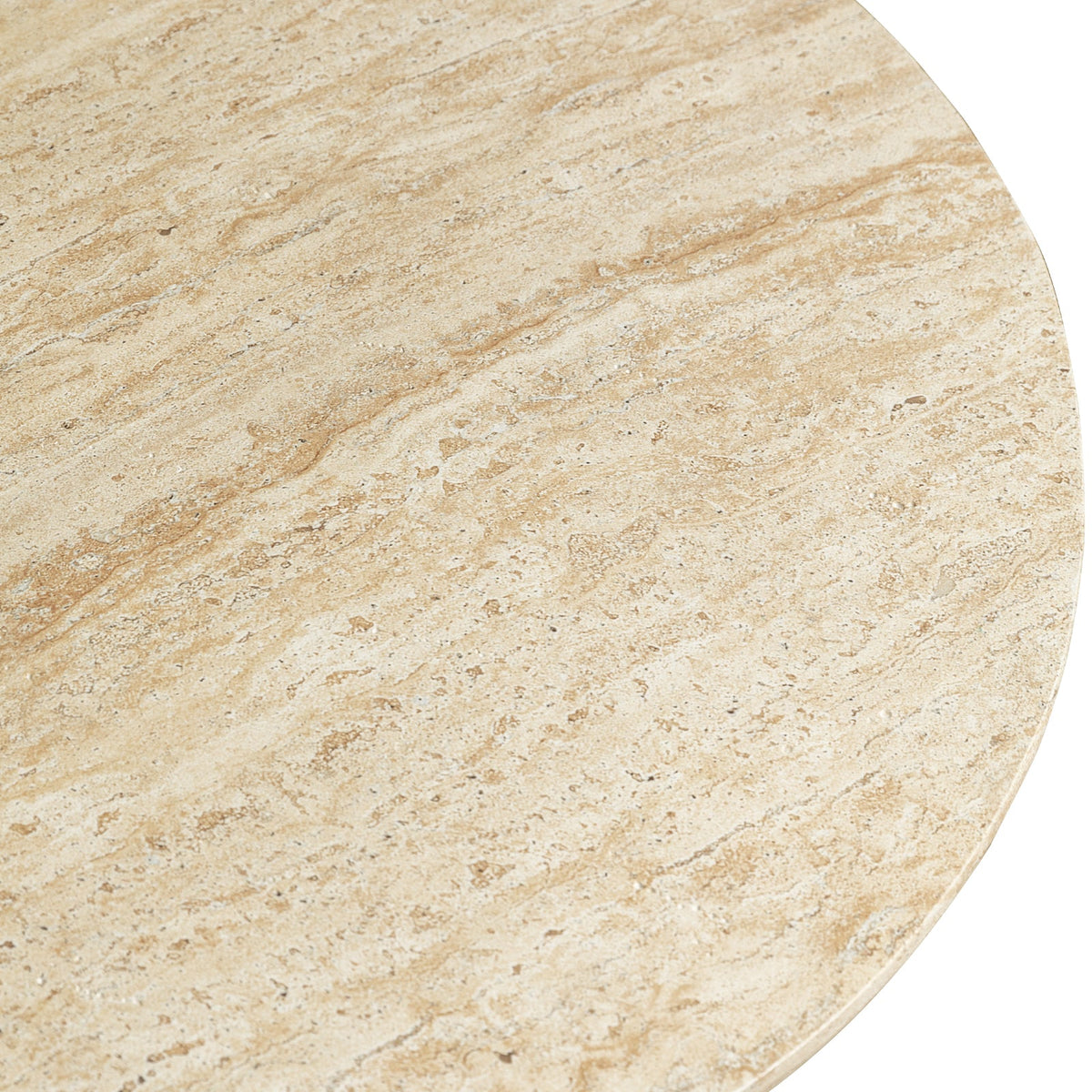 Lunexa Round Coffee Table in Fiberstone for Indoor and Outdoor use