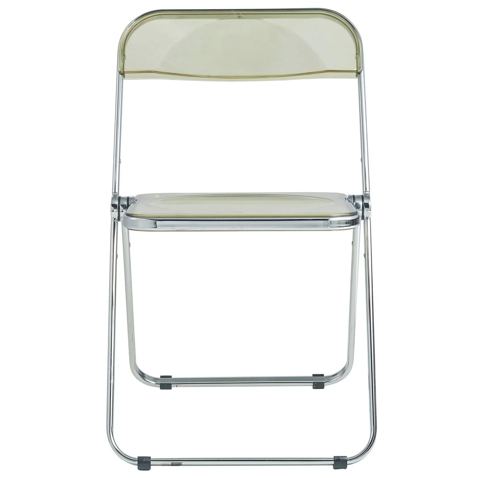 Lawrence Acrylic Folding Chair With Metal Frame Set of 4 - Elax Furniture