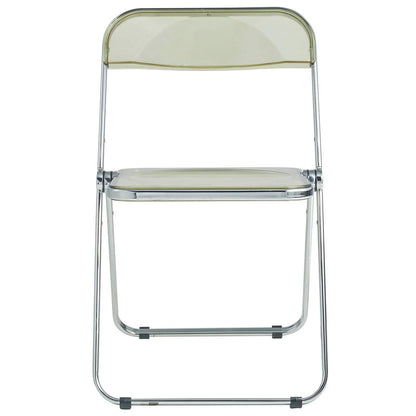 Lawrence Acrylic Folding Chair With Metal Frame Set of 4 - Elax Furniture