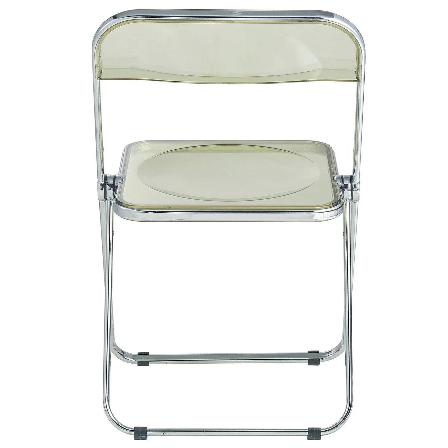 Lawrence Acrylic Folding Chair With Metal Frame Set of 4 - Elax Furniture