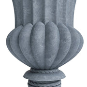 Lotus Fiberstone and Clay Urn Planter Pot Indoor Outdoor with Drainage Holes - Elax Furniture