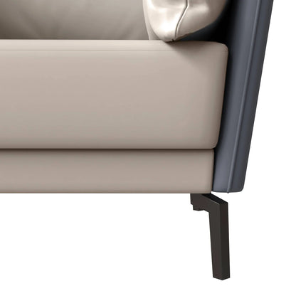 Luxify Single-Seater Leather Sofa Accent Armchair with Stainless Steel Legs and Removable Cushions - Elax Furniture