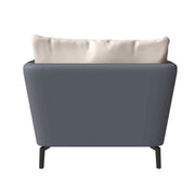 Luxify Single-Seater Leather Sofa Accent Armchair with Stainless Steel Legs and Removable Cushions - Elax Furniture