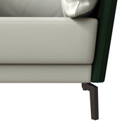 Luxify Single-Seater Leather Sofa Accent Armchair with Stainless Steel Legs and Removable Cushions - Elax Furniture