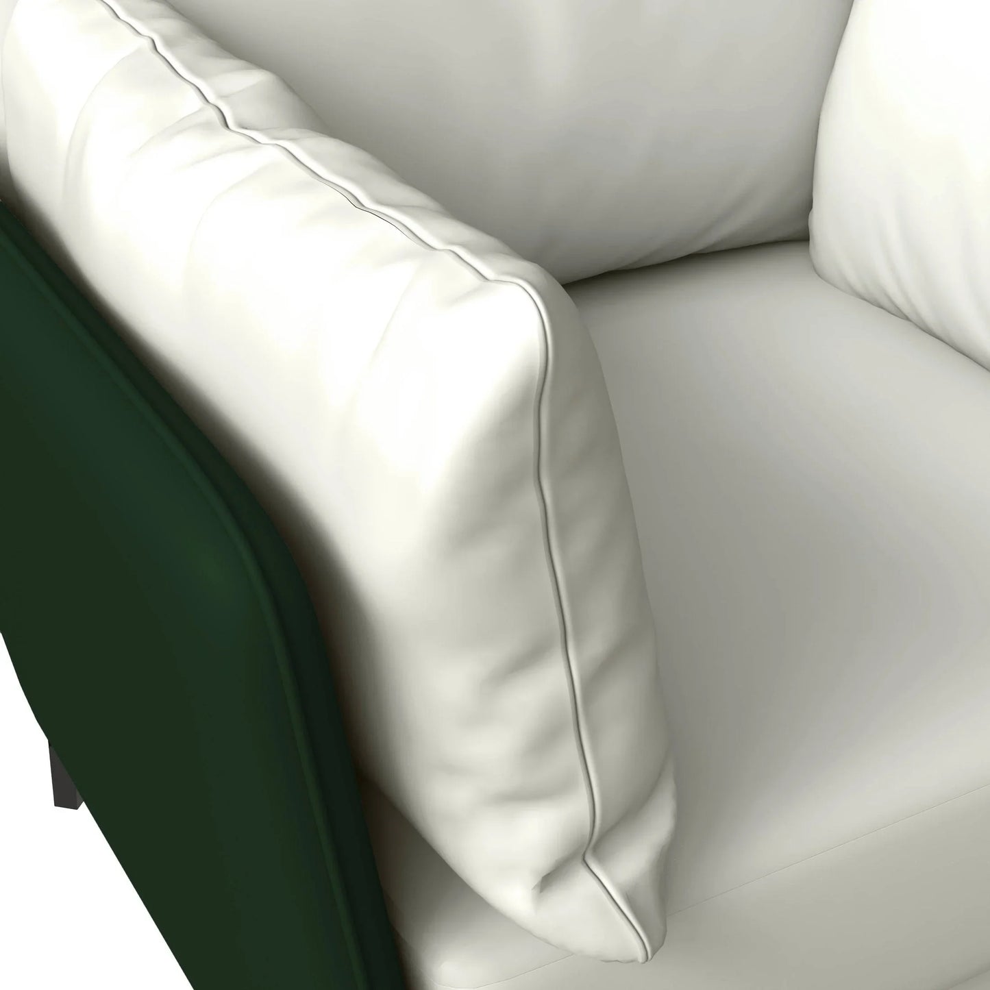 Luxify Single-Seater Leather Sofa Accent Armchair with Stainless Steel Legs and Removable Cushions - Elax Furniture