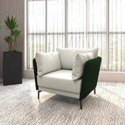 Luxify Single-Seater Leather Sofa Accent Armchair with Stainless Steel Legs and Removable Cushions - Elax Furniture