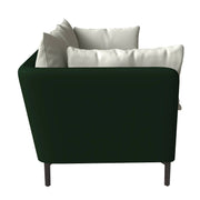 Luxify 3-Seater Leather Sofa with Stainless Steel Legs and Removable Cushions - Elax Furniture