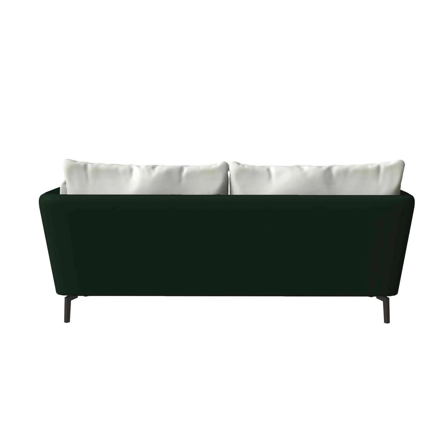 Luxify 3-Seater Leather Sofa with Stainless Steel Legs and Removable Cushions - Elax Furniture