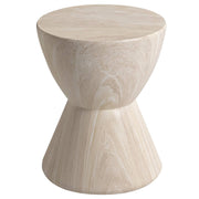 LeisureMod Loft Collection Fiberglass Outdoor Side Table in Moss Grey