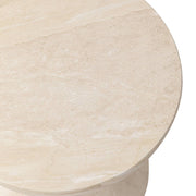 LeisureMod Loft Collection Fiberglass Outdoor Side Table in Moss Grey