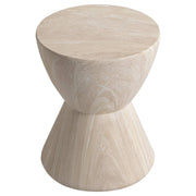 LeisureMod Loft Collection Fiberglass Outdoor Side Table in Moss Grey