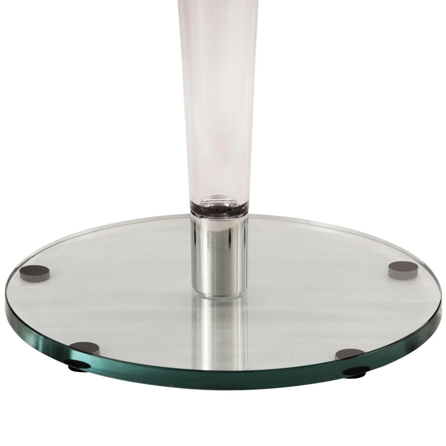 Lonia Modern Clear Glass Top Dining Table With Acrylic Base - Elax Furniture