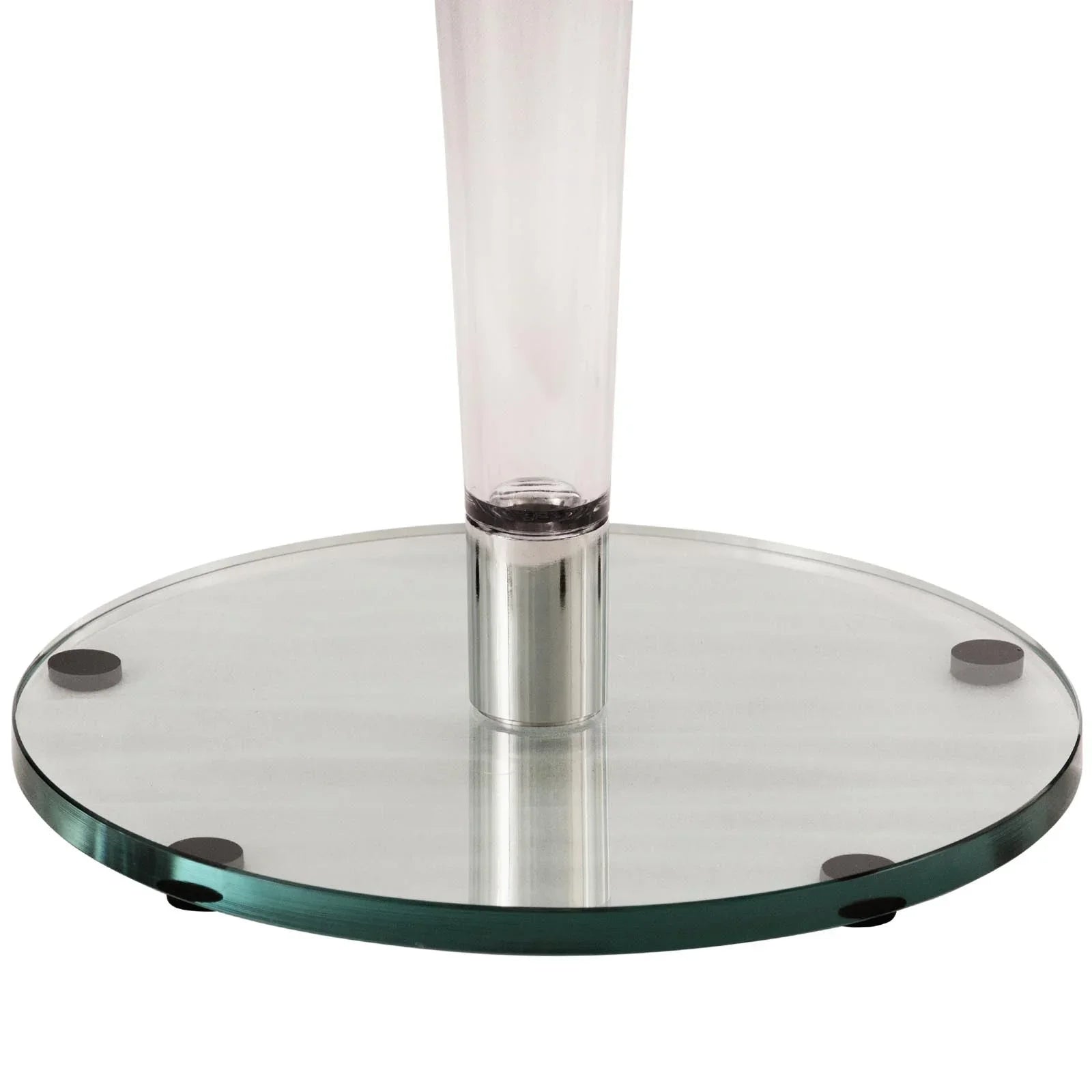 Lonia Modern Clear Glass Top Dining Table With Acrylic Base - Elax Furniture