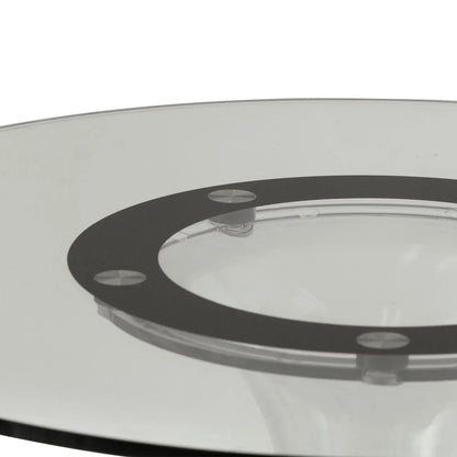 Lonia Modern Clear Glass Top Dining Table With Acrylic Base - Elax Furniture