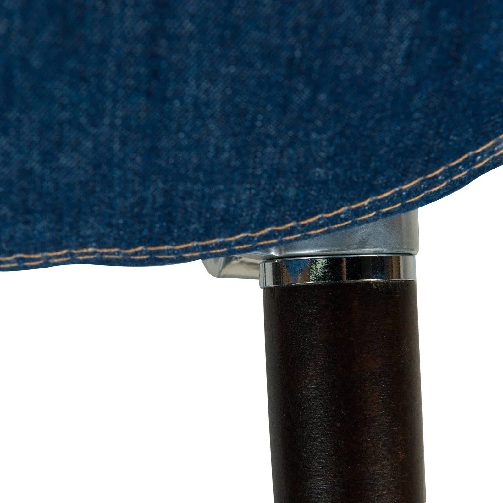 Milburn Tufted Denim Lounge Accent Chair, Set of 2 - Elax Furniture