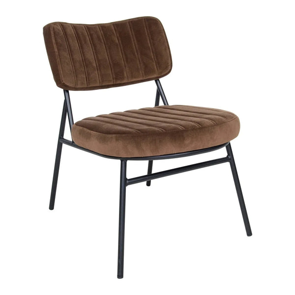 Marilane Upholstered Velvet Accent Chair With Metal Frame - Elax Furniture