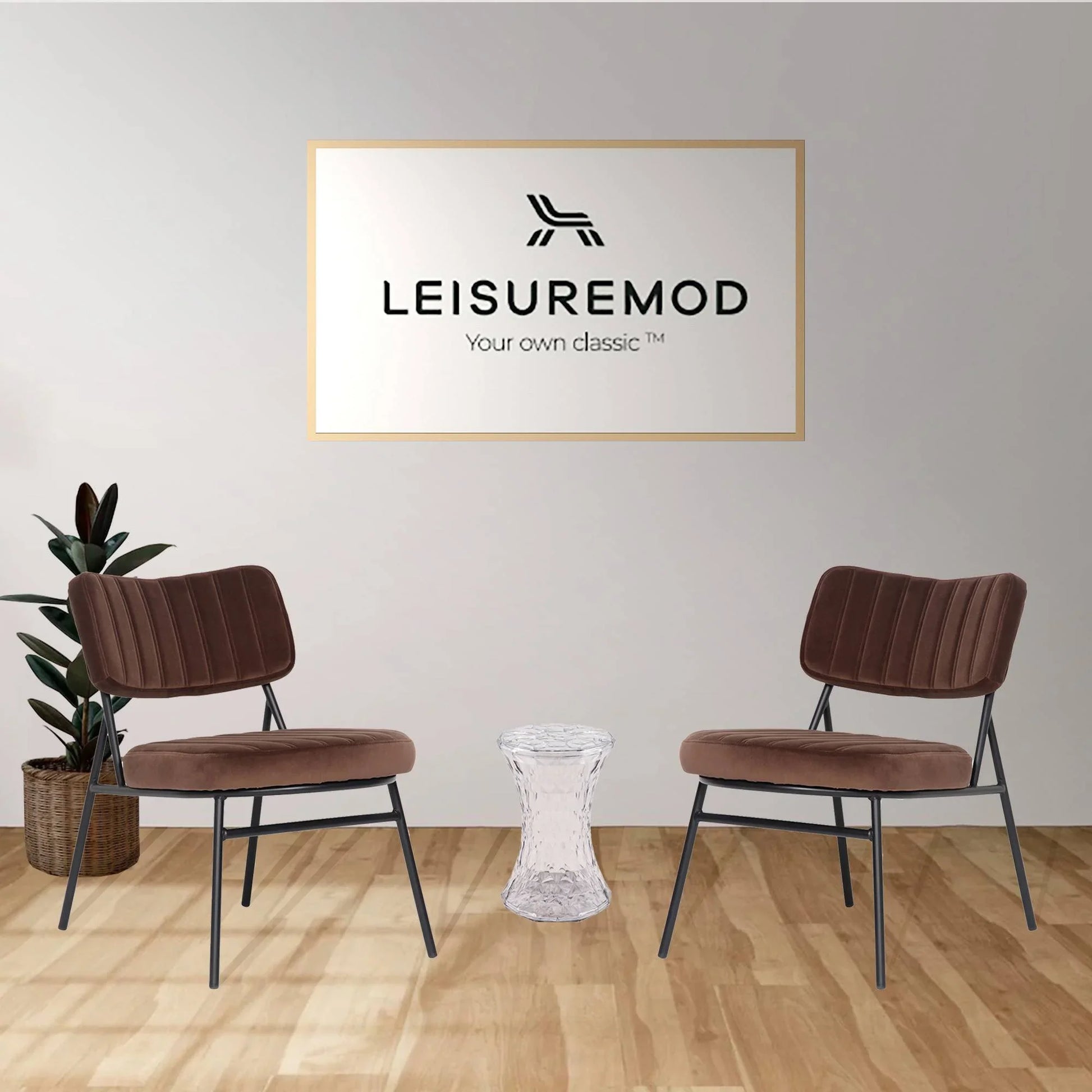 Marilane Upholstered Velvet Accent Chair With Metal Frame - Elax Furniture