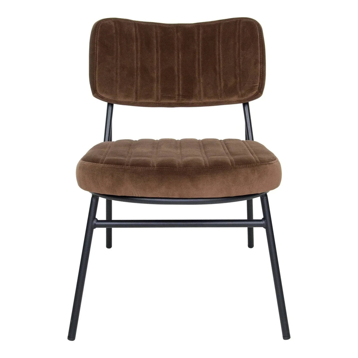 Marilane Upholstered Velvet Accent Chair With Metal Frame - Elax Furniture