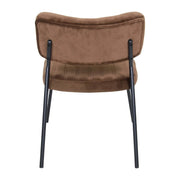 Marilane Upholstered Velvet Accent Chair With Metal Frame - Elax Furniture
