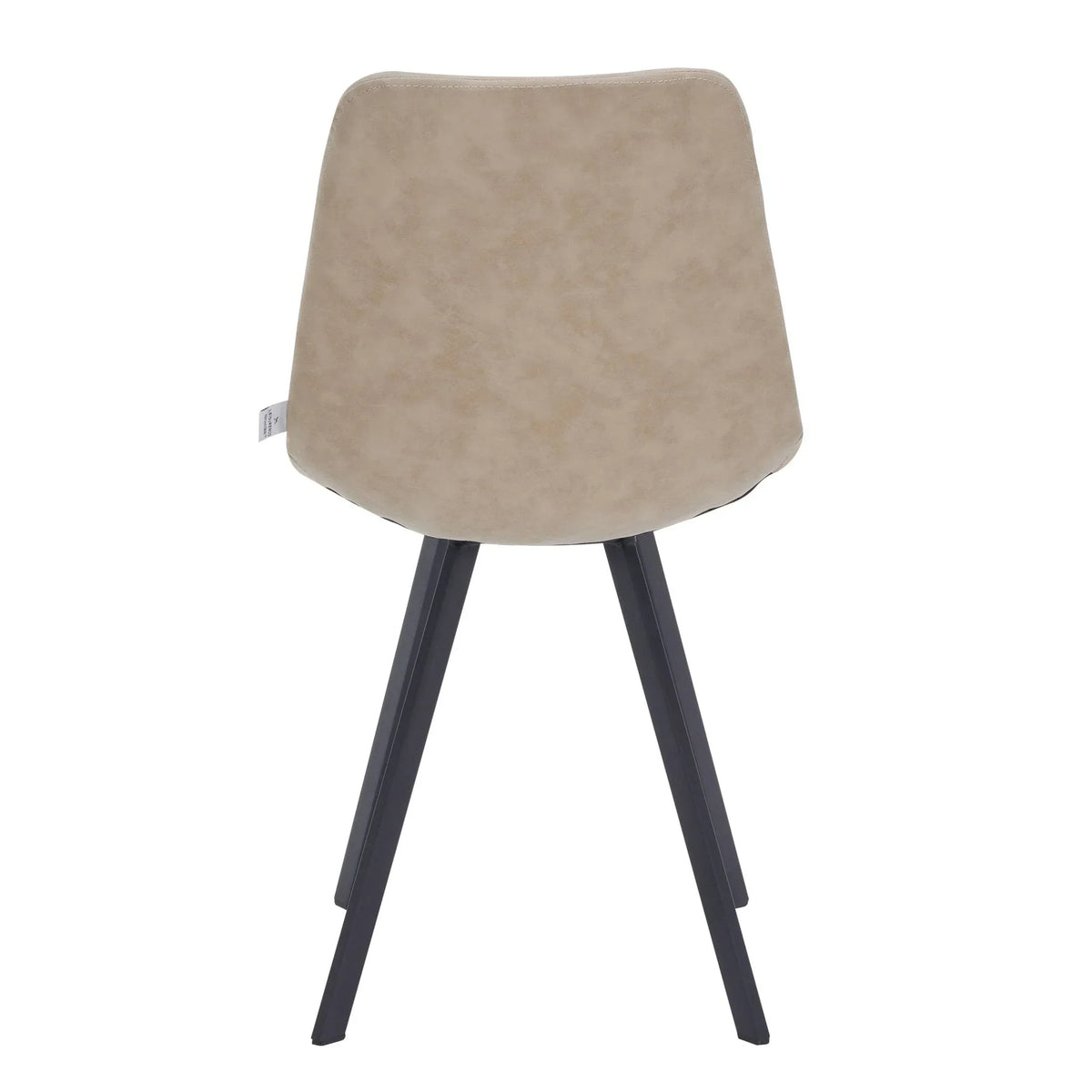 Markley Leather Dining Chair With Black/Gold Metal Legs (Open Box) - Elax Furniture