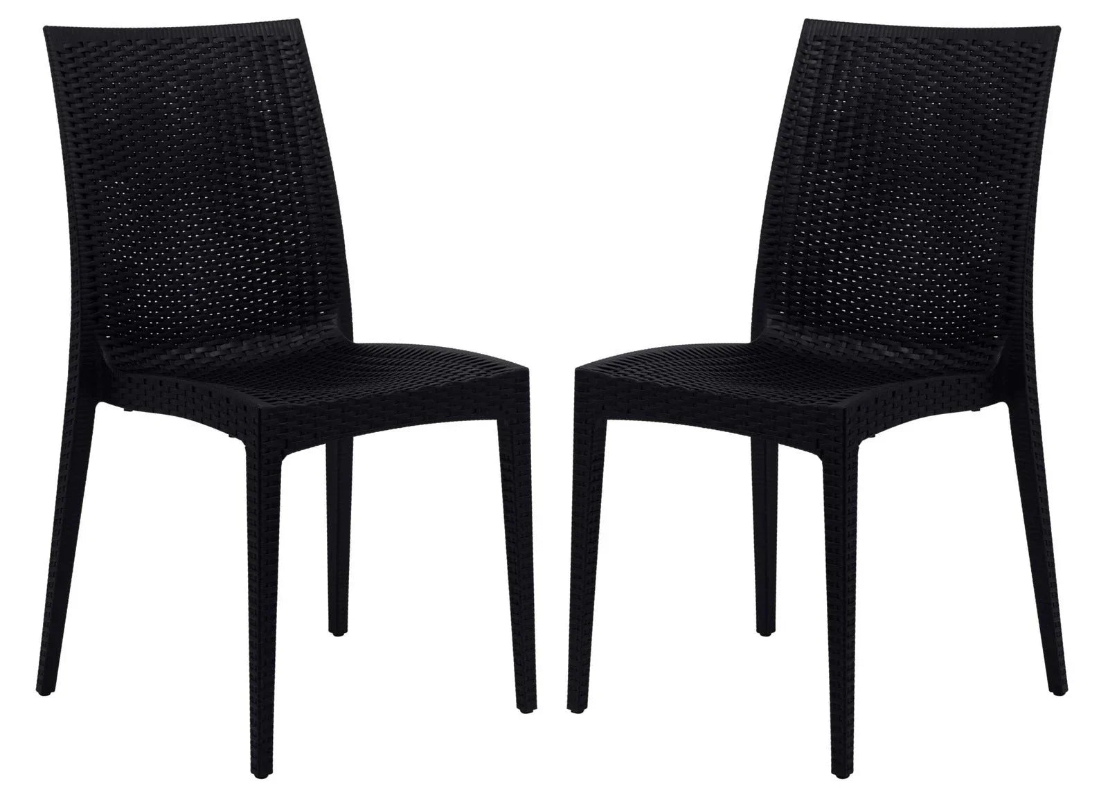 Mace Patio Outdoor Dining Chair with Weave Design in Polypropylene Set of 2 - Elax Furniture