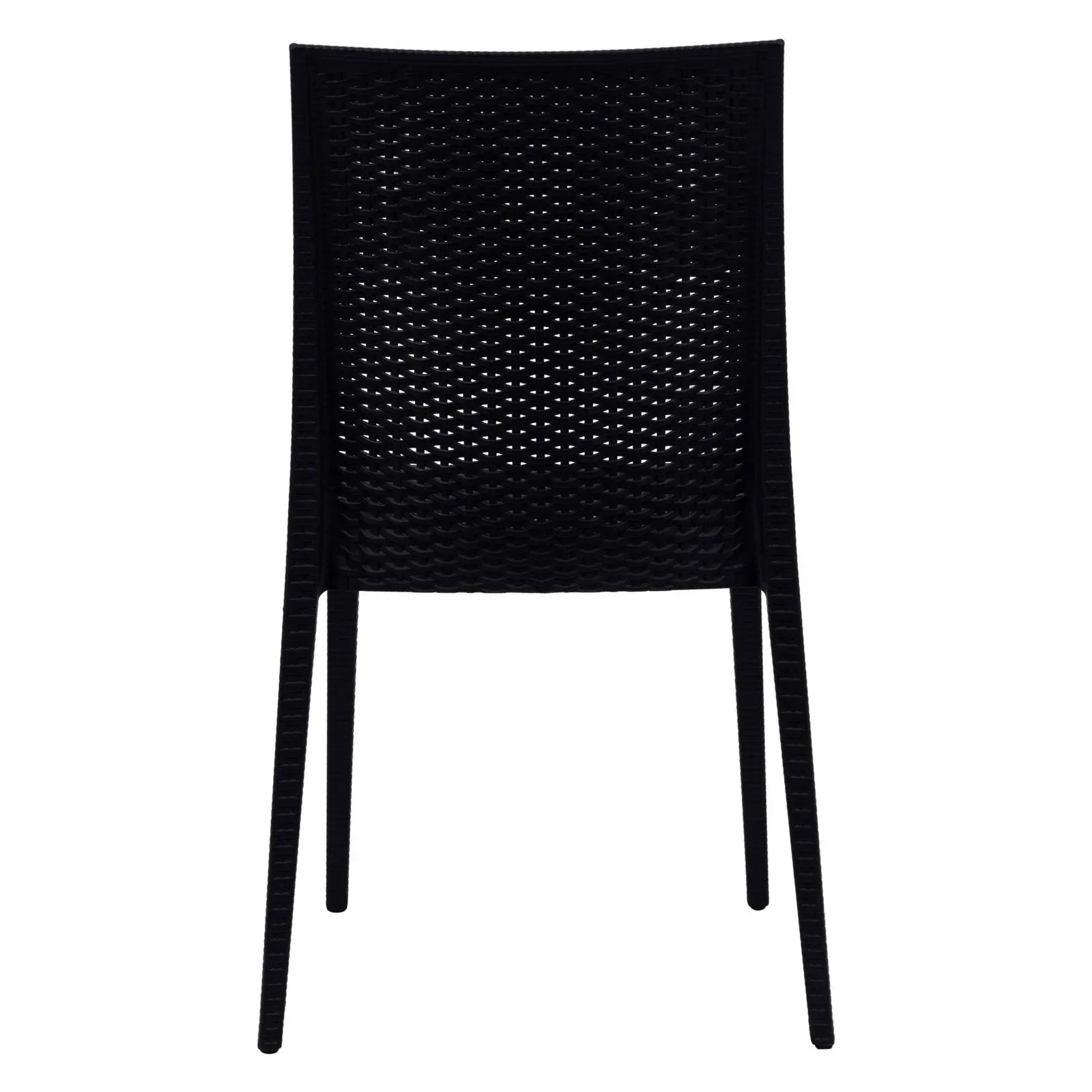 Mace Patio Outdoor Dining Chair with Weave Design in Polypropylene Set of 4 - Elax Furniture