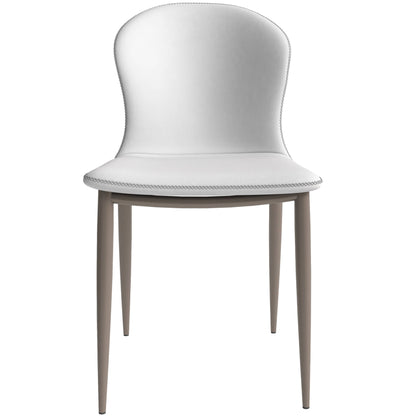 Mosaic Modern Dining Chair Upholstered Fabric Accent Chair with Curved Back