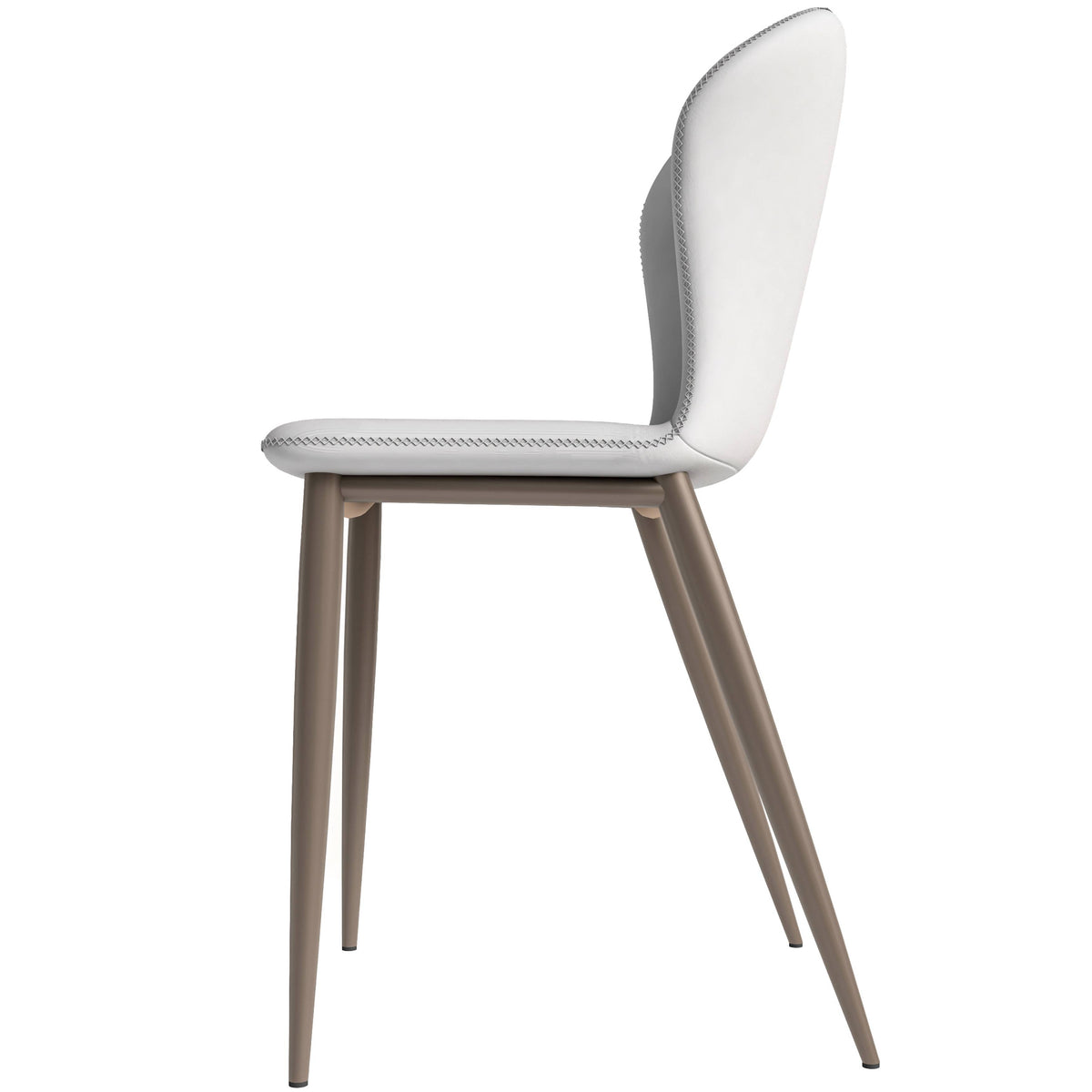 Mosaic Modern Dining Chair Upholstered Fabric Accent Chair with Curved Back