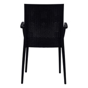 Mace Mid-Century 7-Piece Outdoor Dining Set: 4 Side Chairs & 2 Armchairs - Elax Furniture