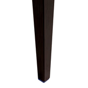 Madera Dining Chair with Leather Seat and Aluminum Legs in Walnut Finish