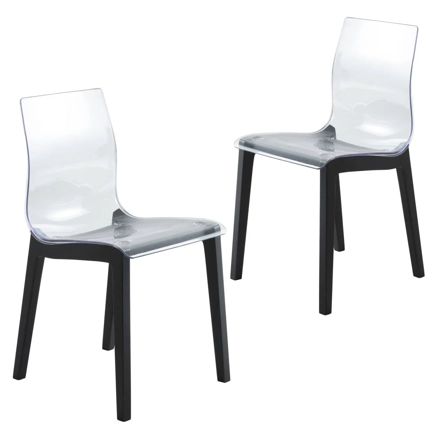 Marsden Modern Dining Side Chair with Beech Wood Legs, Set of 2 - Elax Furniture