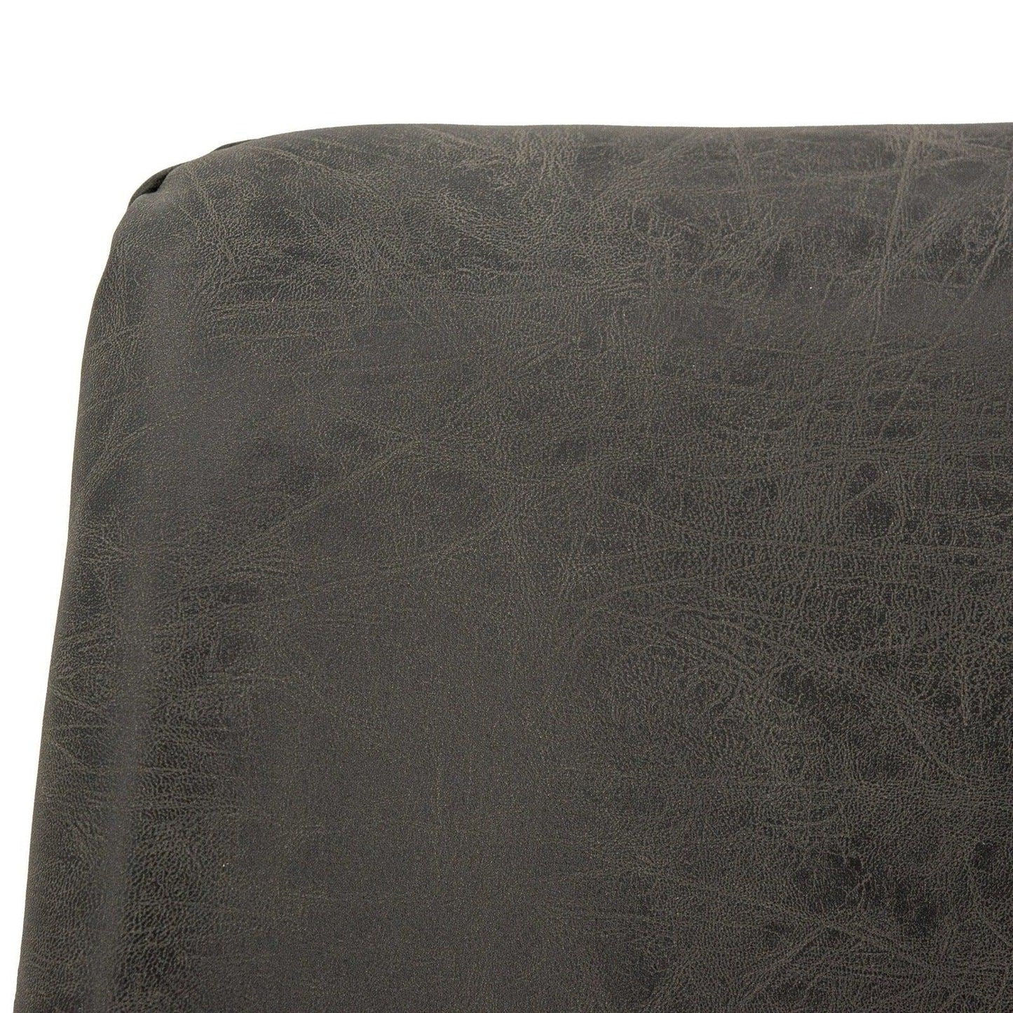 Markley Modern Leather Dining Chair With Gold Legs Set of 4 - Elax Furniture