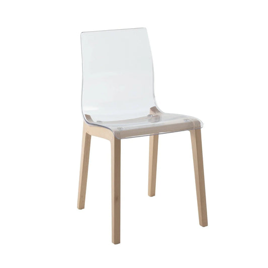Marsden Modern Dining Side Chair With Beech Wood Legs - Elax Furniture