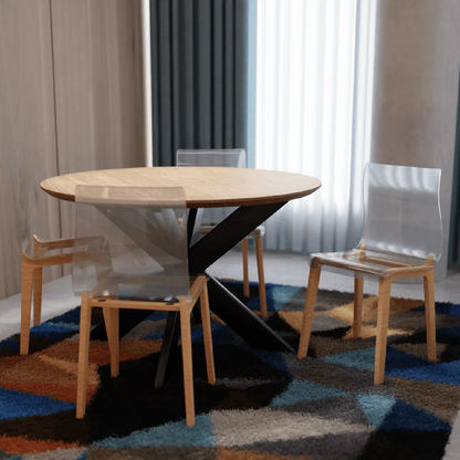 Marsden Modern Dining Side Chair with Beech Wood Legs, Set of 2 - Elax Furniture