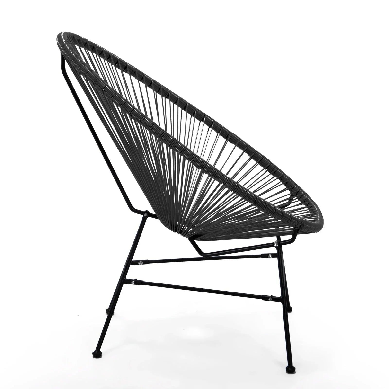 Montara 3 Piece Outdoor Lounge Patio Chairs With Glass Top Table - Elax Furniture