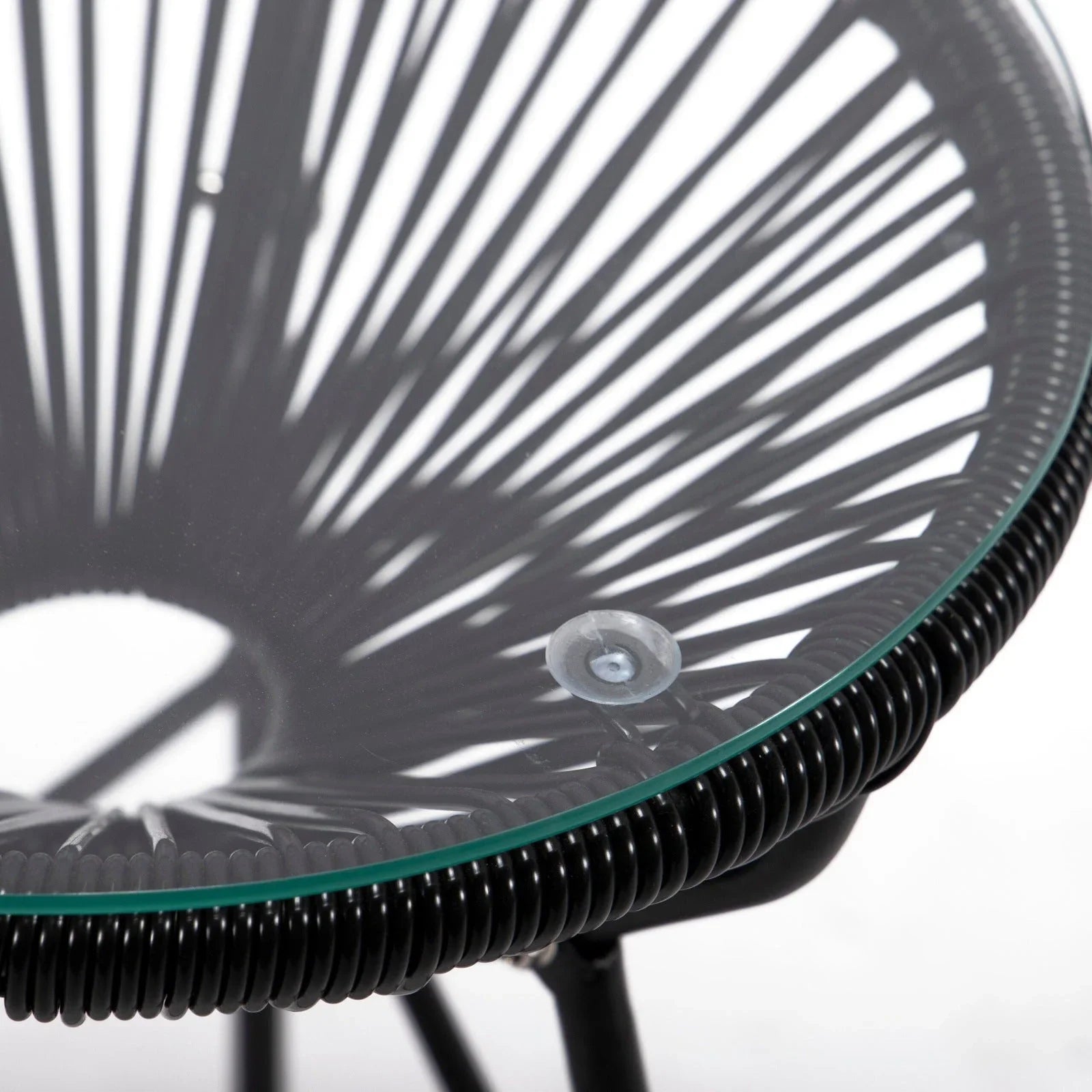 Montara 3 Piece Outdoor Lounge Patio Chairs With Glass Top Table - Elax Furniture