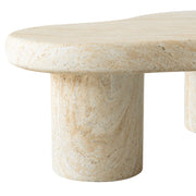 Maria Fiberstone Coffee Table Organic Shape Design Tabletop for Indoor and Outdoor