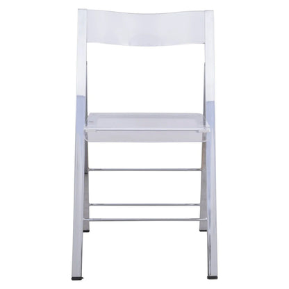Menno Modern Acrylic Folding Chair - Elax Furniture
