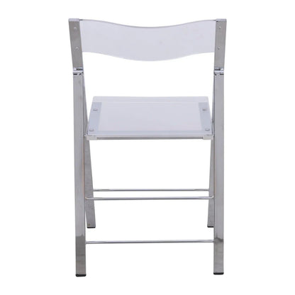 Menno Modern Acrylic Folding Chair - Elax Furniture