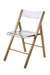 Menno Modern Acrylic Folding Chair