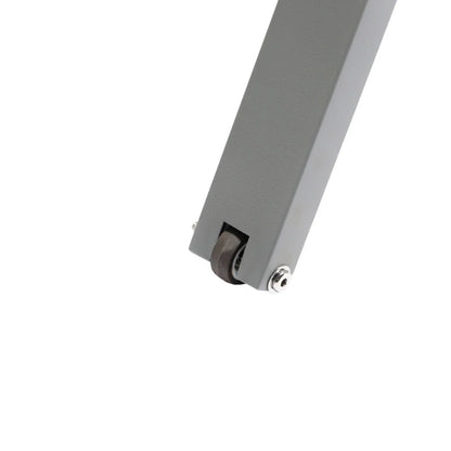 Marlin Modern Grey Aluminum Outdoor Chaise Lounge Chair Set of 2 With Arms and Square Fire Pit Side Table for Patio - Elax Furniture