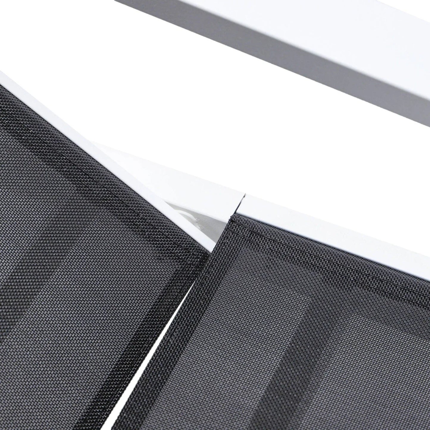 Marlin Modern White Aluminum Outdoor Chaise Lounge Chair Set of 2 With Arms And Square Fire Pit Side Table for Patio - Elax Furniture