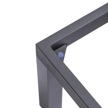 Marlin Patio Chaise Lounge Chair with Black Aluminum Frame, Set of 2 - Elax Furniture