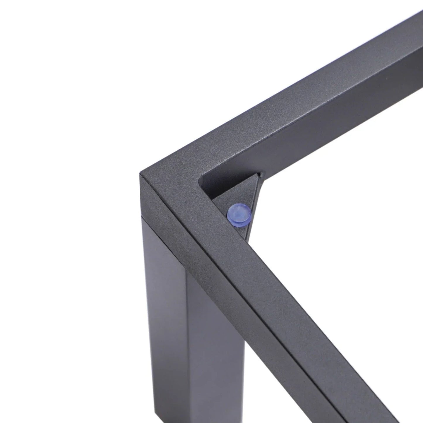 Marlin Modern Black Aluminum Outdoor Chaise Lounge Chair With Square Fire Pit Side Table Set of 2 - Elax Furniture