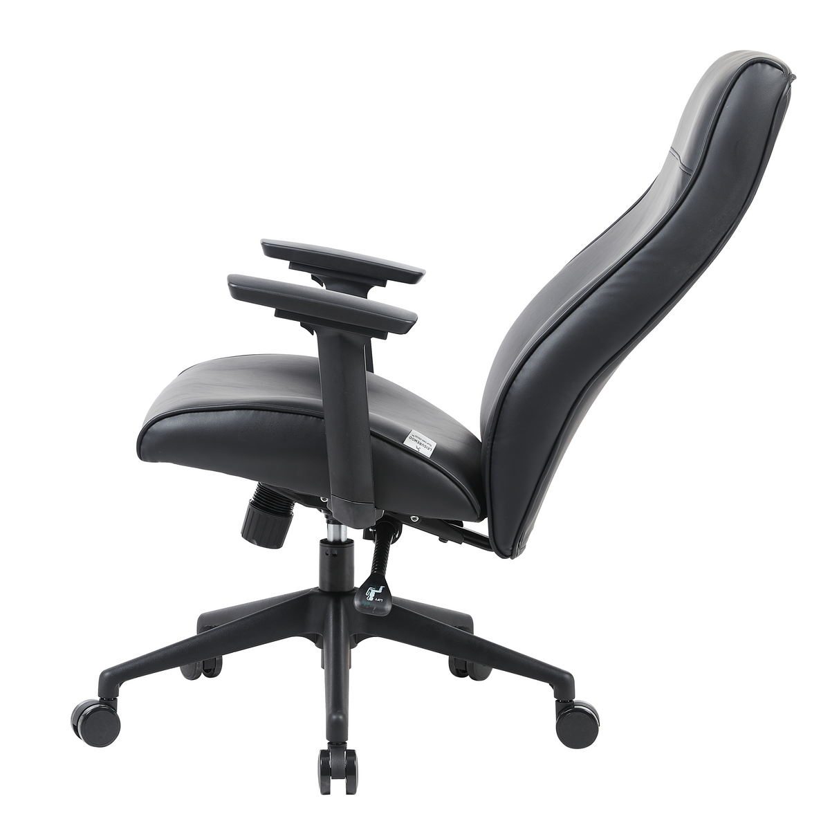 Maxwell Leather Office Chair Stainless Steel Frame and Nylon Base