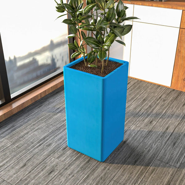 Marquee Fiberstone and MGO Clay Square Planter Pot for Indoor and Outdoor