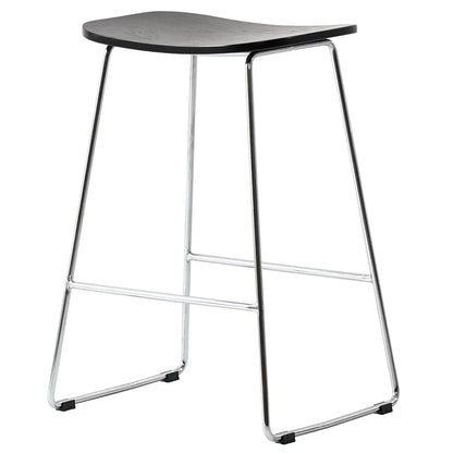 Melrose Modern Wood Counter Stool With Chrome Frame - Elax Furniture