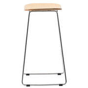 Melrose Modern Wood Counter Stool With Chrome Frame - Elax Furniture